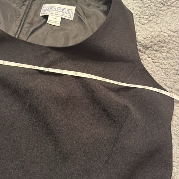 Jessica Howard Black Sleeveless Dress Plus Size 18W 41” long - Picture 4 of 6